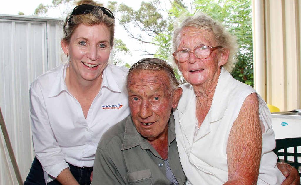 Jane Williams with Colin and Daphne Moseley. Jane Williams with Colin and Daphne Moseley.